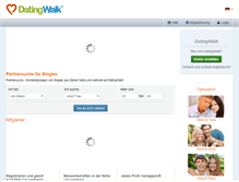 Tablet Screenshot of de.datingwalk.com